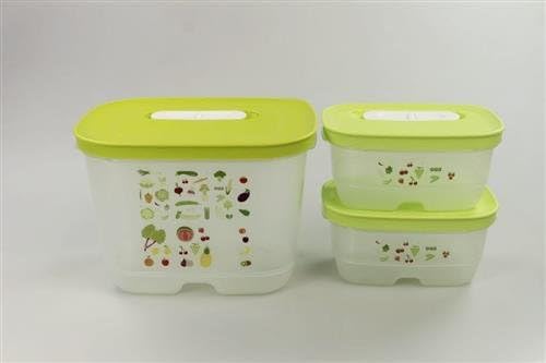 TUPPERWARE Kühlschrank 1,8 L hoch + 375 ml (2) limette KlimaOase Klima P 23822