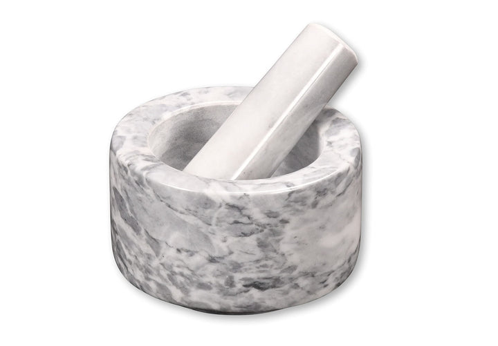 Kesper | Mörser, Mateial: Marmor, Masse: Ø 13 cm, H: 8 cm, Farbe: Weiss poliert | 71505