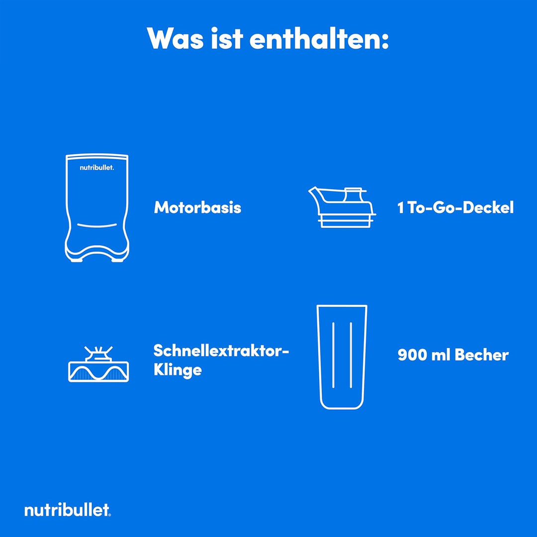 nutribullet personal blender, der leistungsstärkste Mixer für eine Portion, 1000 Watt und leiser Mot