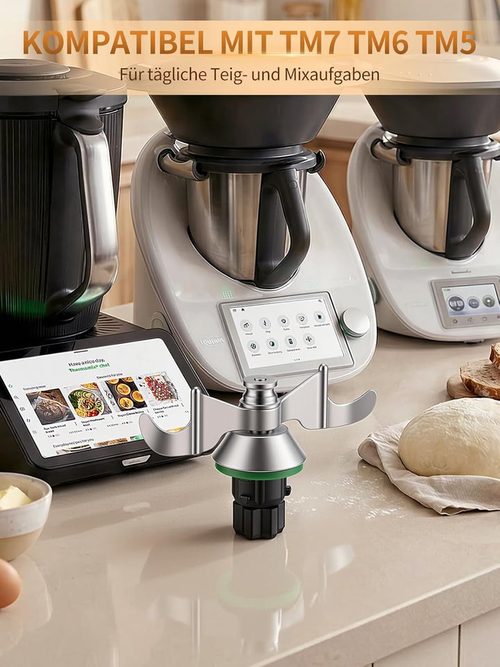 Weenkler Teigmesser & Mixmesser für Thermomix TM7 TM6 TM5, Ersatzmesser aus Edelstahl, Zubehörteile