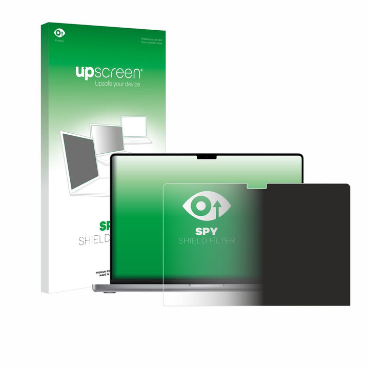 upscreen Blickschutzfilter für Apple MacBook Pro 16" 2023 Privacy Filter Blickschutzfolie Sichtschut