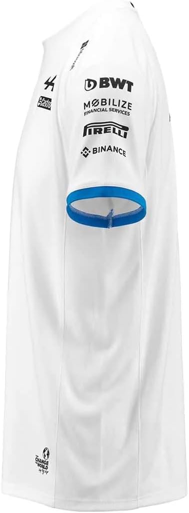 Kappa Herren Tshirt L Weiss / Blau, L Weiss / Blau