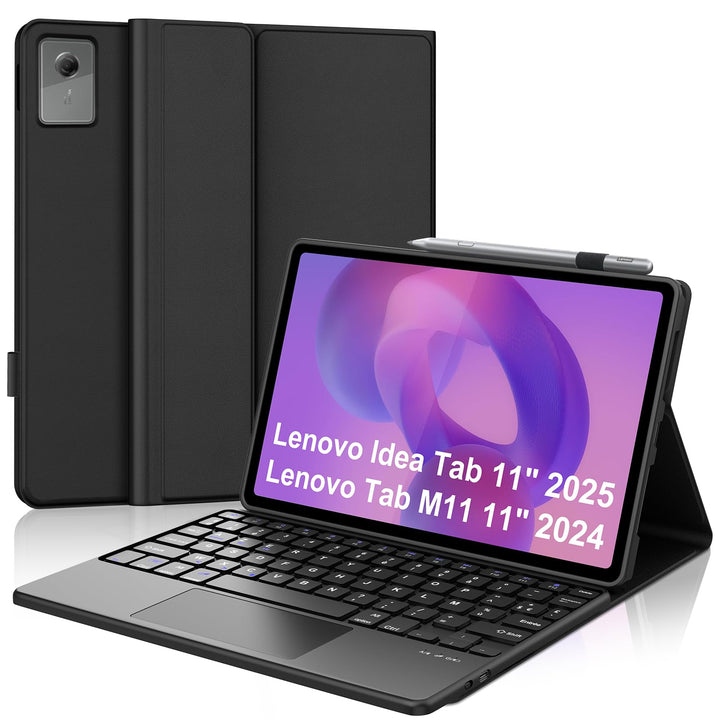 FOGARI Trackpad Tastatur für Lenovo Idea Tab 11 Zoll 2025/K11 Gen 2, Kabellose Abnehmbarer Multi Tou