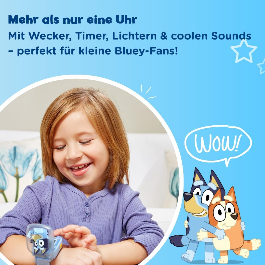 VTech 80-554504 Bluey-Lernuhr, Mehrfarbig