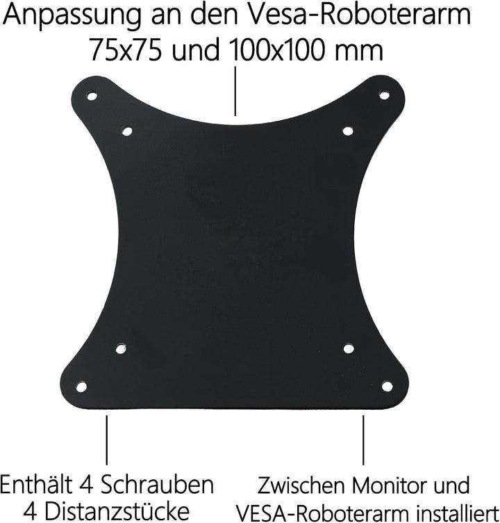 E-Serie G5 VESA-Halterungsadapter kompatibel mit HP Monitoren der Grössen(passend für E24 G5,E24q G5