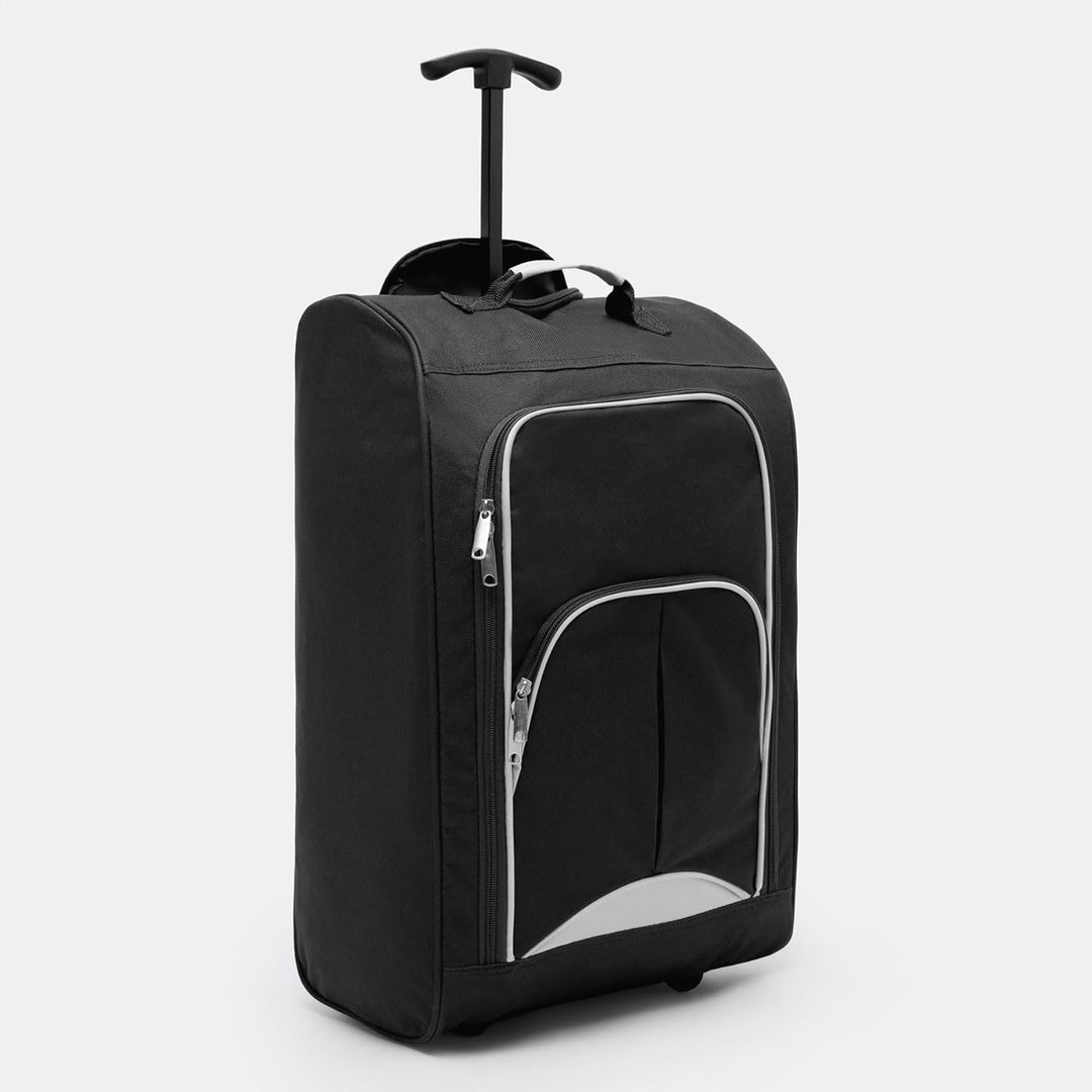 Bordcase Handgepäck schwarz mit 2 Skaterrollen und aus 600D Polyester Jetzt Schon geeignet für die N