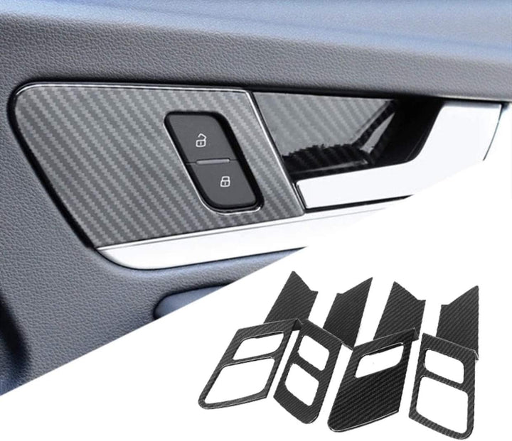 FFZ Parts Türgriff Schalen Lautsprecher Blende Abdeckung Rahmen Carbon Optik Passend Für Q5 SQ5 FY A