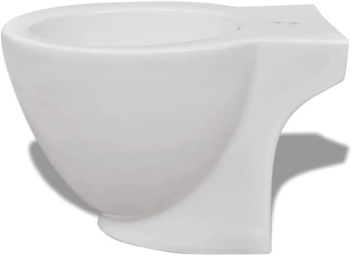 Standbidet Bodenstehend Keramik Weiss Runder Bidetständer Hochwertige Design Stand Bidet für Badezim