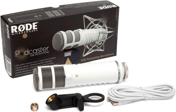 Rode Podcaster USB Mikrofon + keepdrum Flaschenöffner Schlüsselanhänger
