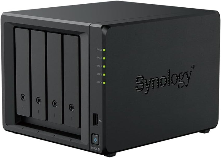 Synology DS425+ 24TB Bundle Bestpreis Festplatten (4X 4TB) 4 Bay Desktop NAS; mit einem Intel Celero