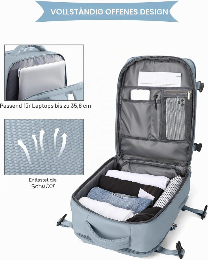 SZLX Vakuum Rucksack 40x30x20 Wizz air Handgepäck Rucksack 40x20x25 für Ryanair Vakuum Reiserucksack