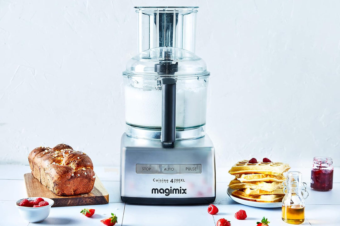 Magimix 18471EA 4200 XL Küchenmaschine, Kunststoff, Chrom