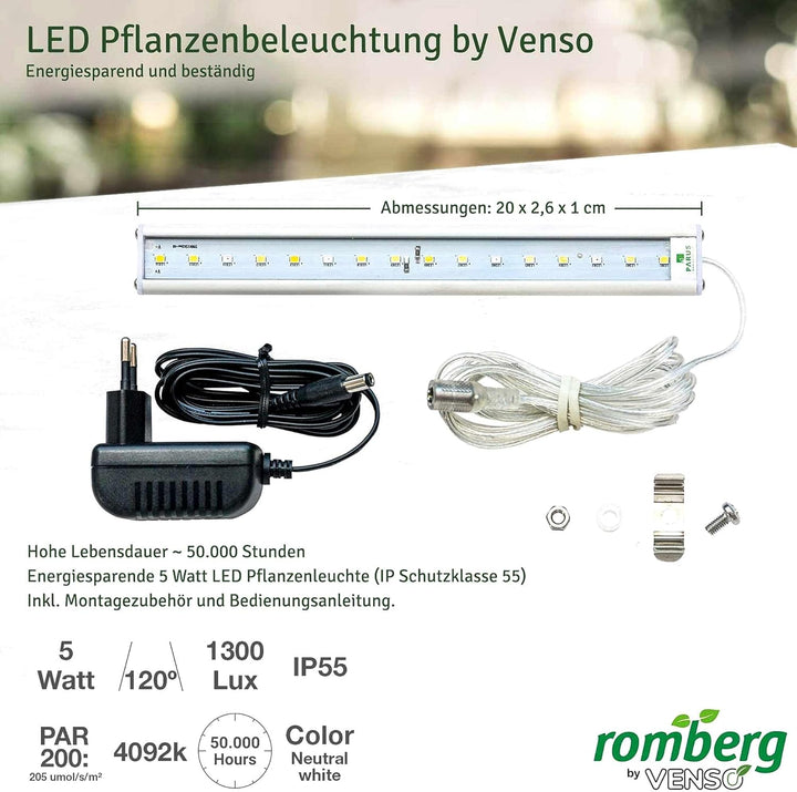 Romberg BoQube L Plus (Pflanzsystem, Farbe Weiss-Pflaume, PAK-frei, lebensmittelecht, mit Belüftung