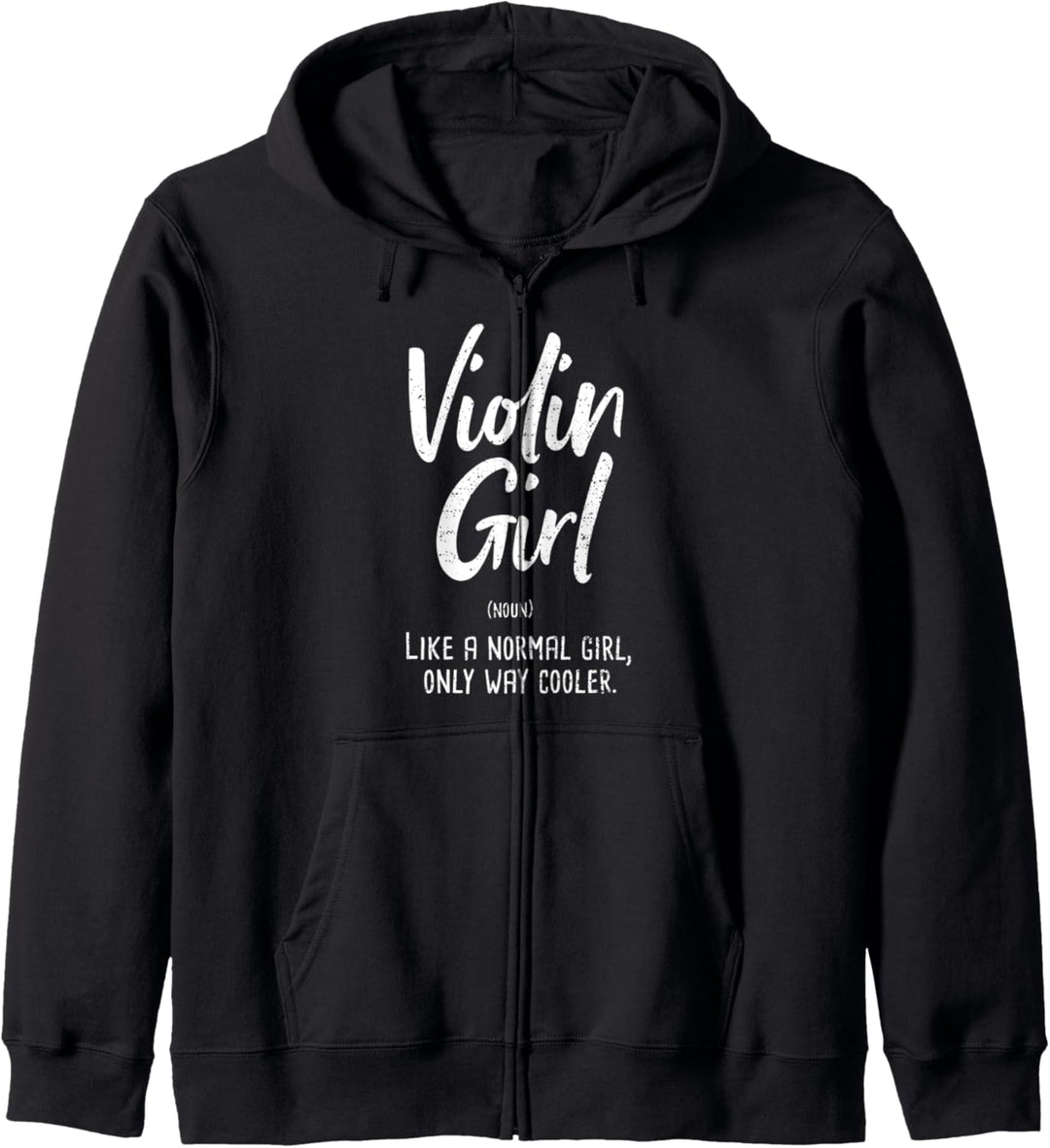 Violine: Violin Girl Definition - Musiker Sprüche Kapuzenjacke