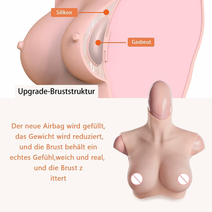 CYOMI 8th Generation Silikon Brüste Brustformen Realistisch Brustplatten für Crossdresser Transgende