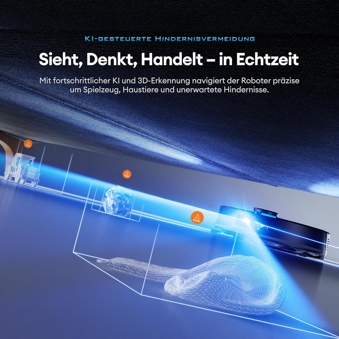 Ultenic T20 Pro Saugroboter mit Wischfunktion 8000 Pa, Staubsauger Roboter mit Absaugstation 3,5 L,