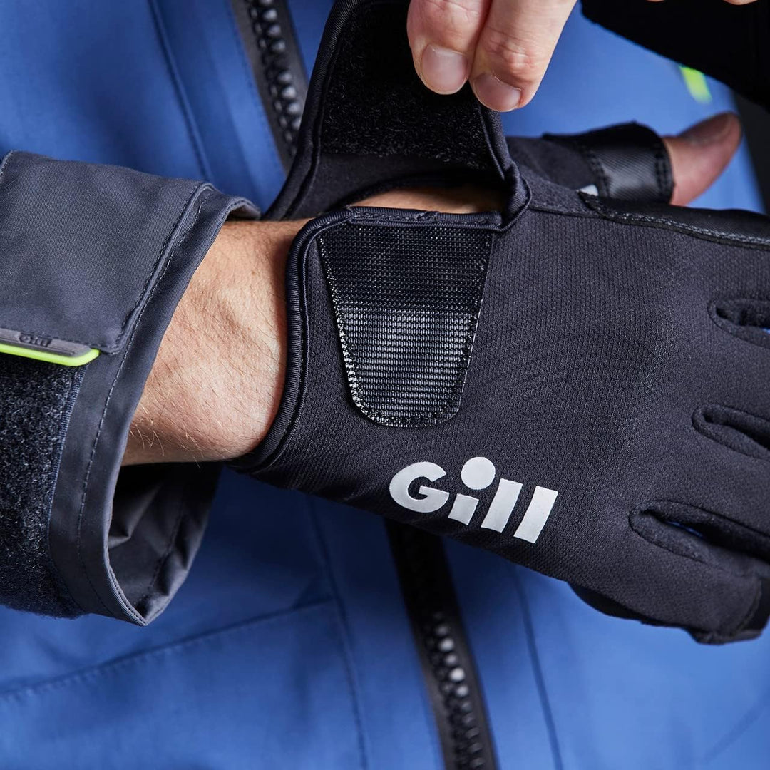 Gill Championship Segelhandschuhe - Kurzfinger mit ¾ Langen Fingern - Dura-Grip Gewebe, 50+ UV-Sonne