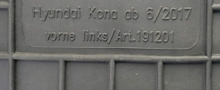 Fussmatten Vorne und Hinten 4er Set für Hyundai KONA seit 2017 Gummi Gummimatten Vorne, Hinten, Vorn