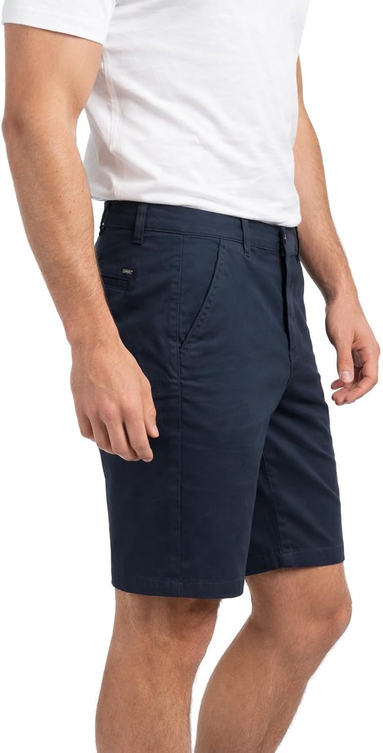 Xact Herren Chino Shorts Baumwoll Stretch Regular Fit Kurze Hose Sommer Bermuda Golf Business Casual