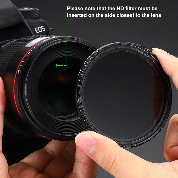 QUARKZMAN ND2-400 Objektivfilter Variabler Neutraldichtefilter 55mm Kreisförmiger ND-Filter Graufilt