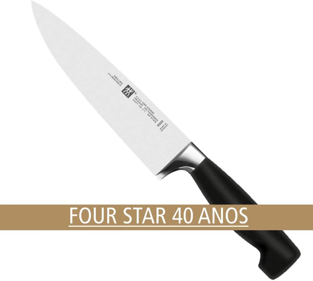 Zwilling Kochmesser 40 Jahre Vier Sterne Special Edition 18 cm Silber Rostfreier Spezialstahl, Zwill