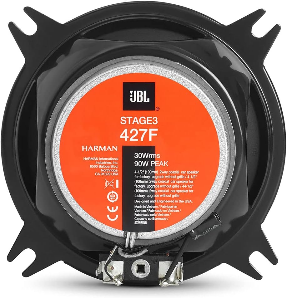 JBL Stage3 427F 2-Wege Auto Lautsprecher Set von Harman Kardon - 150 Watt Autolautsprecher - 2 stück
