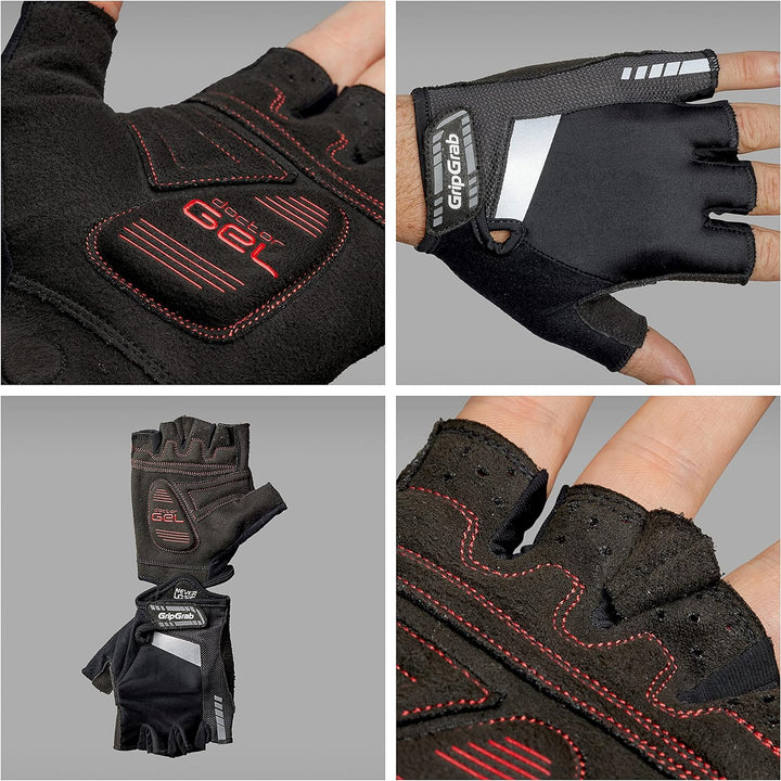 GripGrab SuperGel 6mm DoctorGel Polsterung Kurzfinger Fahrradhandschuhe Dämpfende Fingerlose Sommer