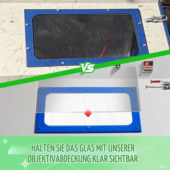 15 Stück Sandstrahlkabinen-Linsenabdeckungen 23 X 11 Schleiffenster-Strahlkabinett-Innenlinsenschutz