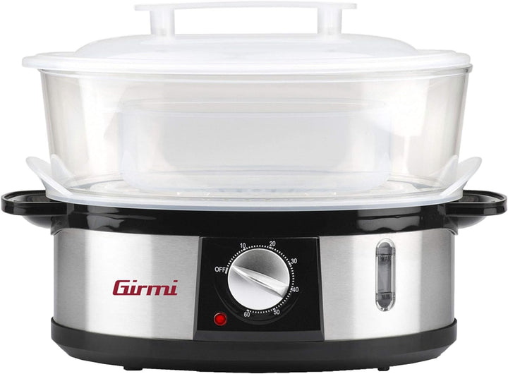 Girmi VP26 Dampfgarer, 750 W, 12 Liter, 3 Ebenen, Stahl