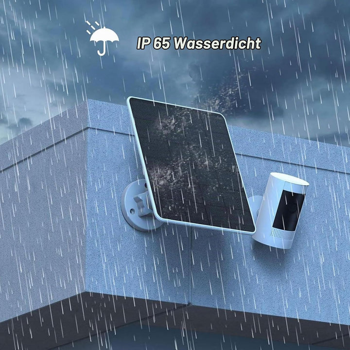 Solarpanel-Ladegerät für Ring Spotlight Cam und Ring Stick Up Cam, IP65 Wasserdichtes Solarpanel mit