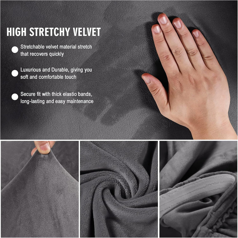 Mingfuxin Armlose Schlafsofabezüge, Stretch-Samt Futon Couchbezug Dicke weiche gemütliche Sofa Schon