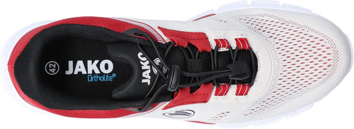 JAKO Unisex Sneaker Premium Flow 5901 Nimbous Cloud/K Red 36