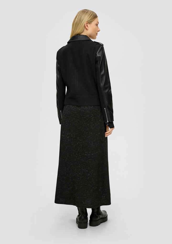 s.Oliver Jacke aus Materialmix in Leder-Optik 36 9999, 36 9999