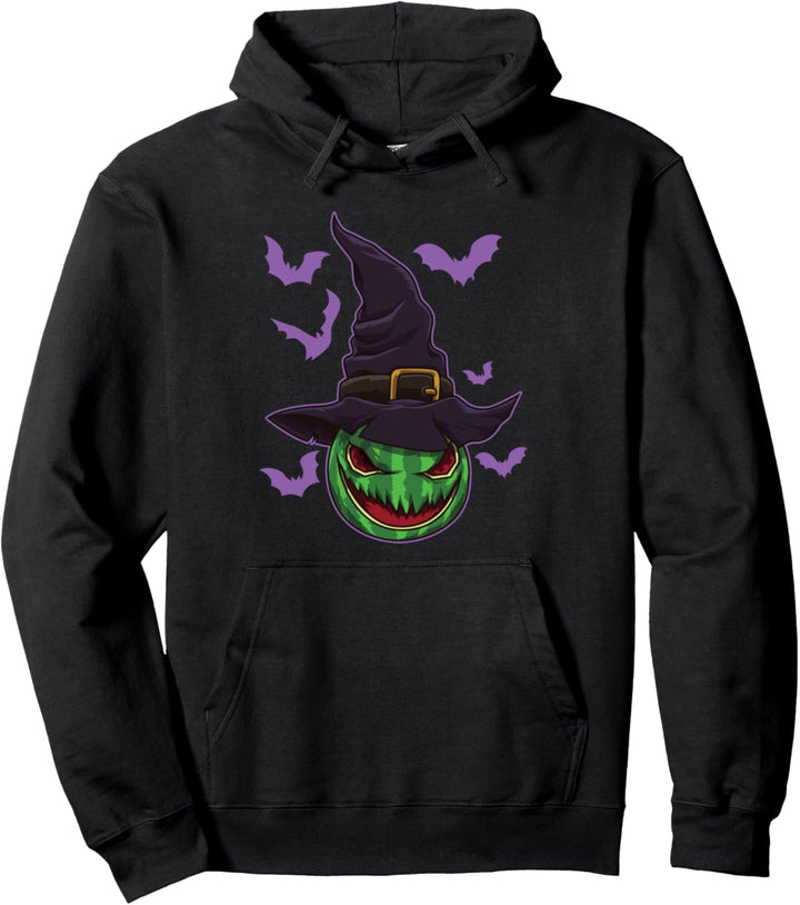 Halloween-Wassermelonen-Hexe - Sommerfeeling im Oktober Pullover Hoodie