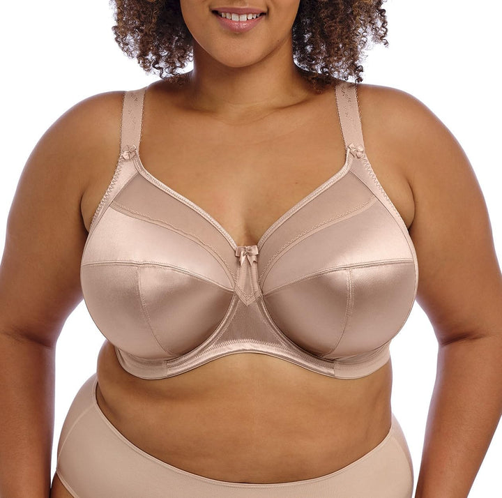Goddess Damen Plus Size Kiera Underwire Banded Bra BH 75JJ Beige, 75JJ Beige