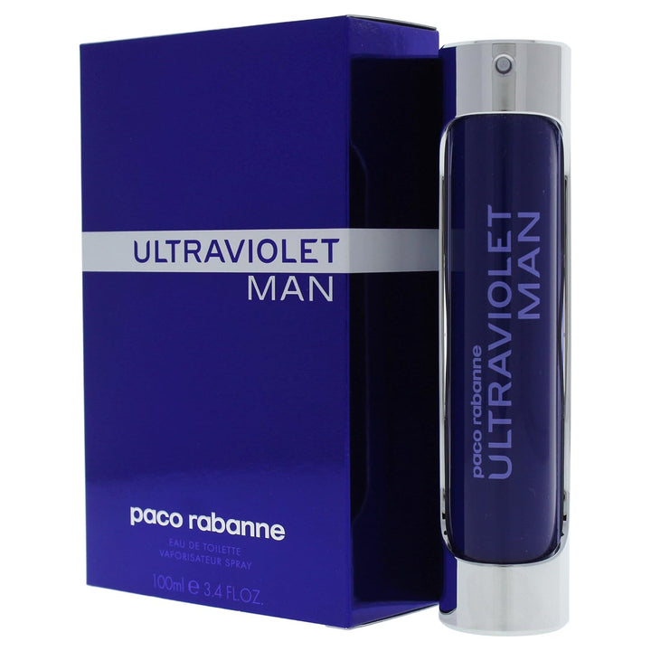 Paco Rabanne Ultraviolet Man EDT Spray 100 ml, 1er Pack (1 x 100 ml) Minze 100 ml (1er Pack), Minze