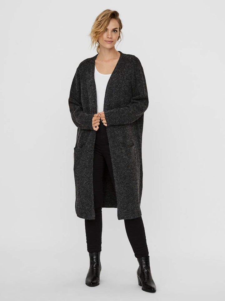 VERO MODA Female Strickjacke VMDOFFY Strickjacke XS Light Grey Melange, XS Light Grey Melange