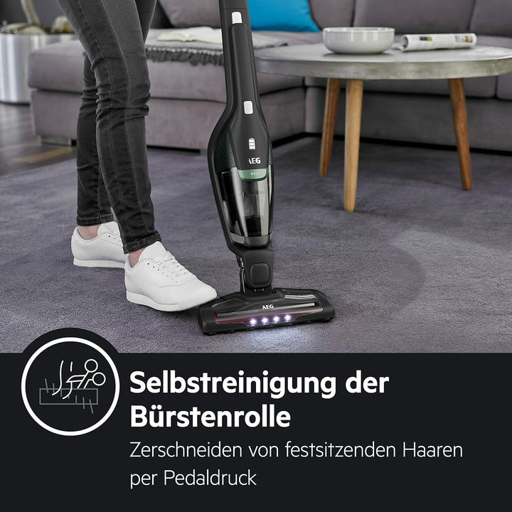 AEG Ergorapido CX7-2-45MÖ 2in1 Akku-Staubsauger + AZE134 Elektrosaugbürste / 50% Recyclingmaterial /