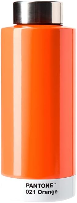 PANTONE Trinkflasche, doppelwandiger rostfreier Edelstahl mit Thermo-Funktion, auslaufsicher, 500 ml