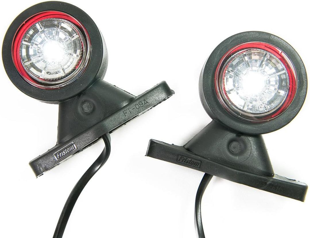 2 x LED Gummi Begrenzungsleuchte Seitenleuchte 12V 24V mit E-Prüfzeichen Positionsleuchte Auto LKW P