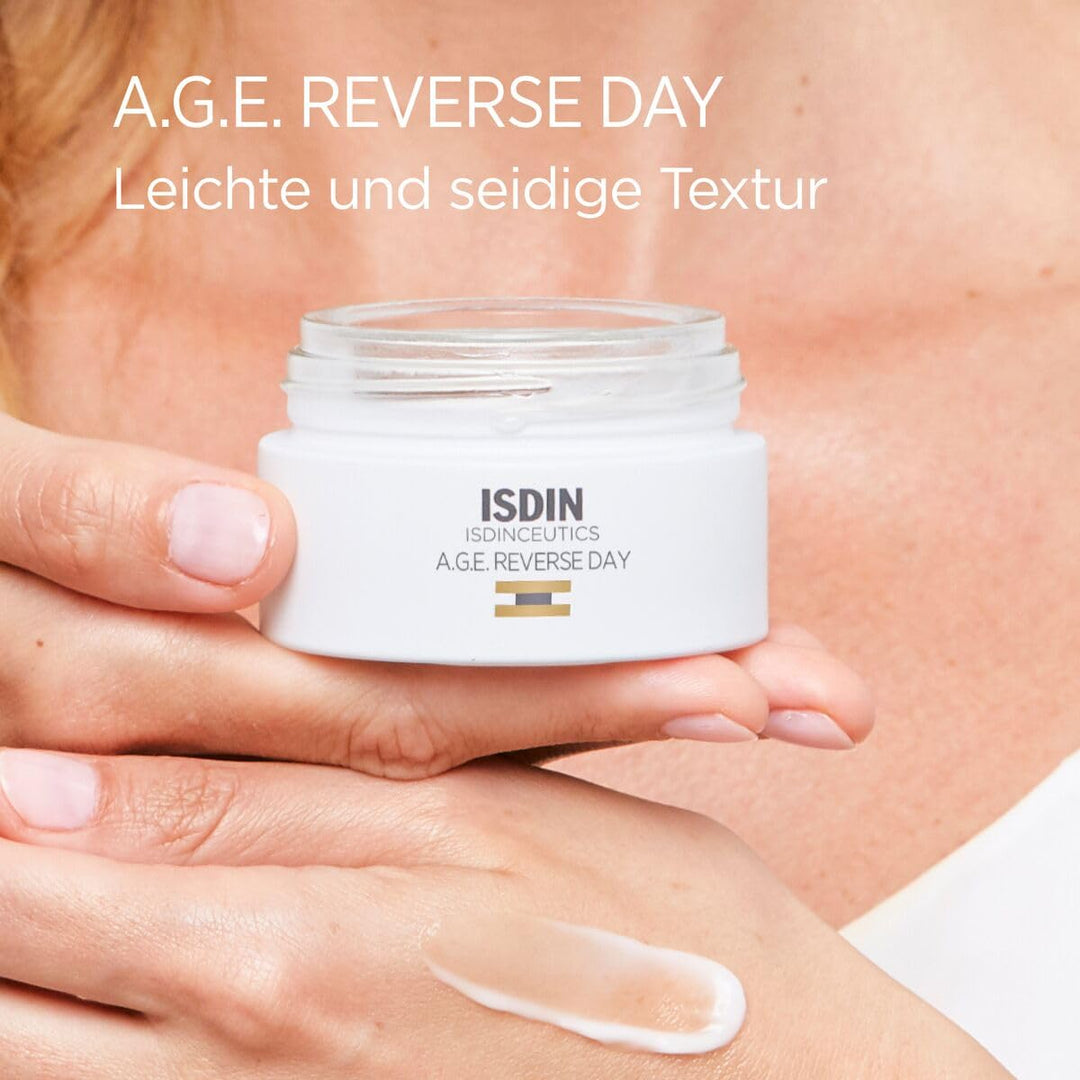 ISDIN Isdinceutics A.G.E. Reverse Day | Anti-Aging-Gesichtspflege mit Dreifach-Effekt (50 ml) Tagesc