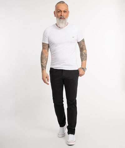 Indumentum Chino Hose Basic Regular Fit IR-506 36W / 30L Schwarz, 36W / 30L Schwarz