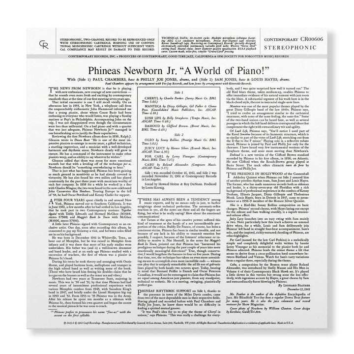 A World Of Piano! (Remastered 2023 Vinyl), Vinyl
