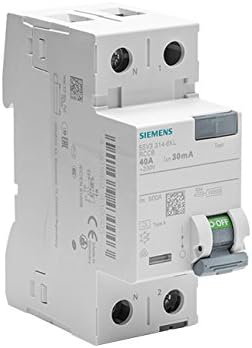 SIEMENS - 5SV3314-6KL FI-Schutzschalter 2-polig Typ A In: 40 A 30 mA Un AC: 230 V Nlinks