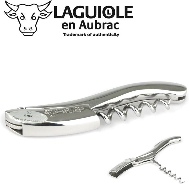 Laguiole en Aubrac Kellnermesser SOM99IBI Sommelierbesteck, Edelstahl glänzend, schwer