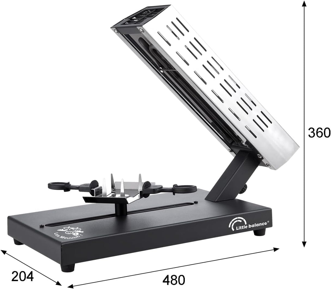 LITTLE BALANCE 8761 Savoyarde 1/4 Mahlwerk, traditioneller Raclette, Viertelmahlwerk, 4 Personen, ve