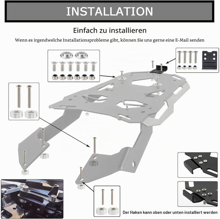 Gepäckträger Hinten für CB500X 2013-2023 und für CB400X 2023 und für CB500F 2013-2018,PSLER Motorrad