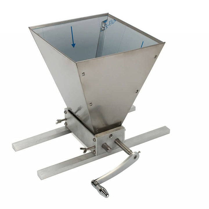 Schrotmühle 4L, Malzmühle Getreidemühle Walzenmühle Manuell 3.6 Kg/min mit Einstellbarer Walze 1 Tri