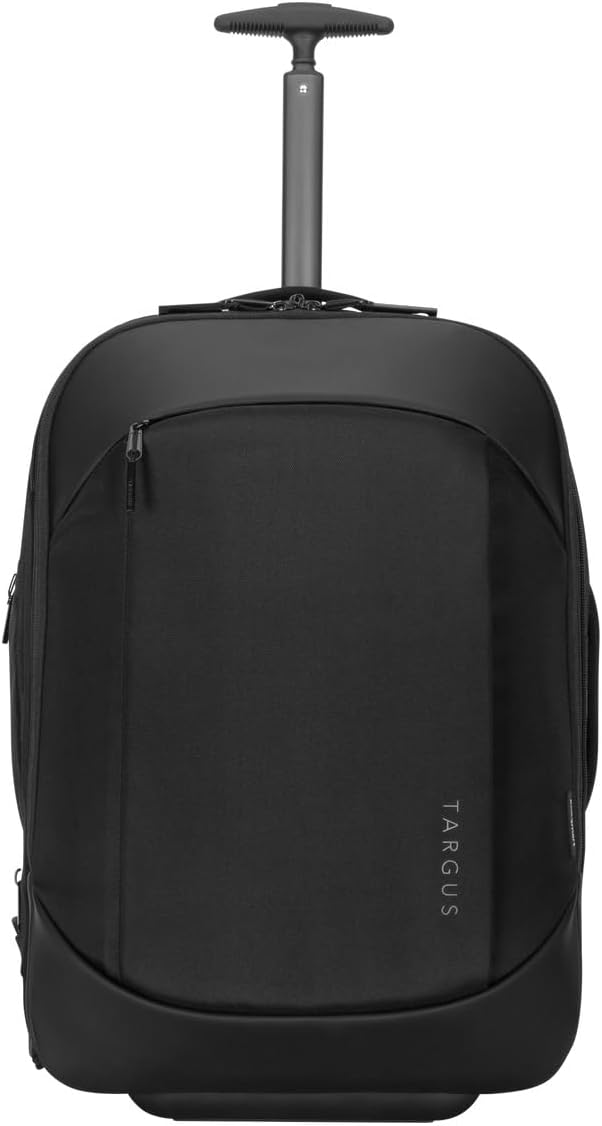 Targus TSB700EU Sport 15-15,6" Notebook-Rucksack mit Rollen Schwarz, Lässt Sich in einen Rollkoffer