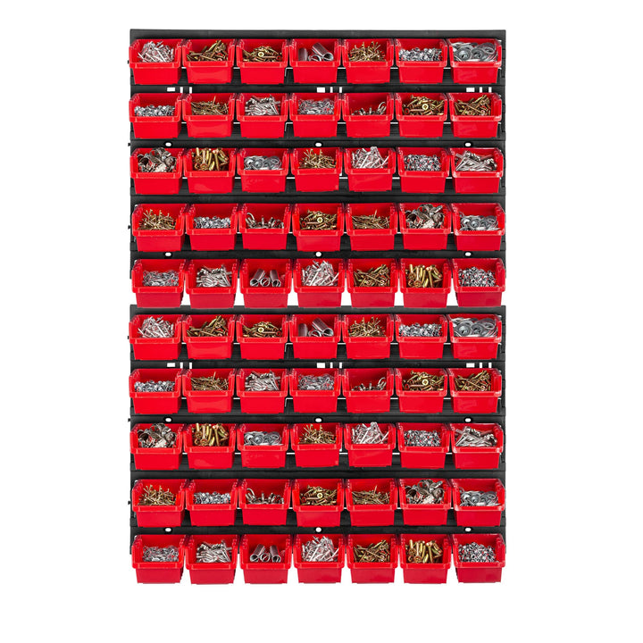 KADAX Werkstattwandregal, 58x78cm Lagersystem aus robustem Kunststoff, UV-Resistentes Werkstattregal